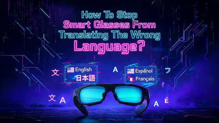 How To Stop Smart Glasses From Translating The Wrong Language?