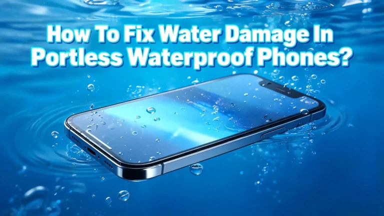 How To Fix Water Damage In Portless Waterproof Phones?