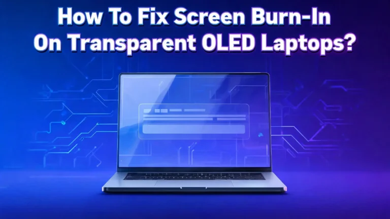 How To Fix Screen Burn In On Transparent OLED Laptops?
