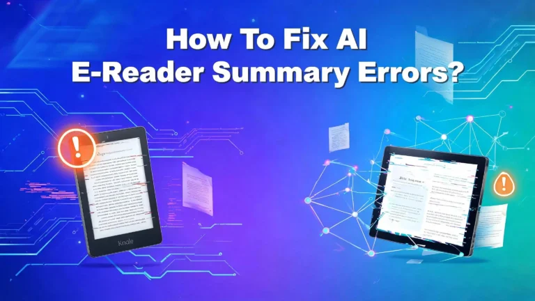 How To Fix AI E-Reader Summary Errors?