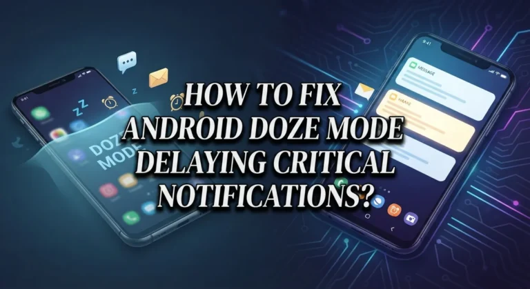 How To Fix Android Doze Mode Delaying Critical Notifications?