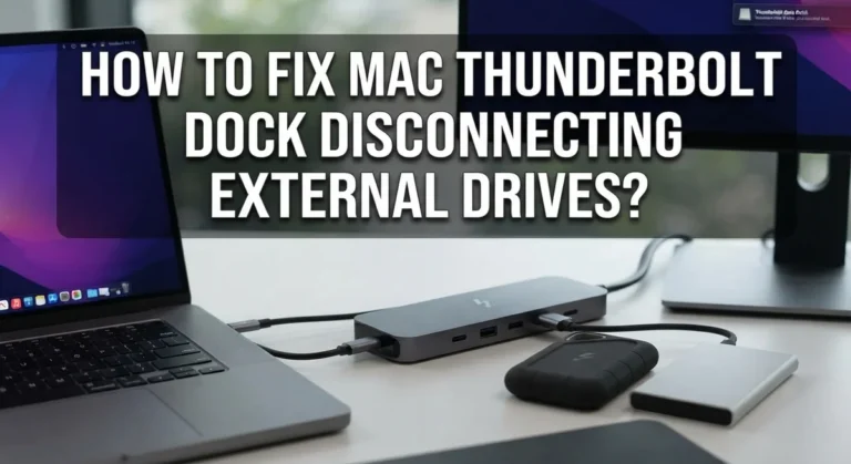 How To Fix Mac Thunderbolt Dock Disconnecting External Drives?