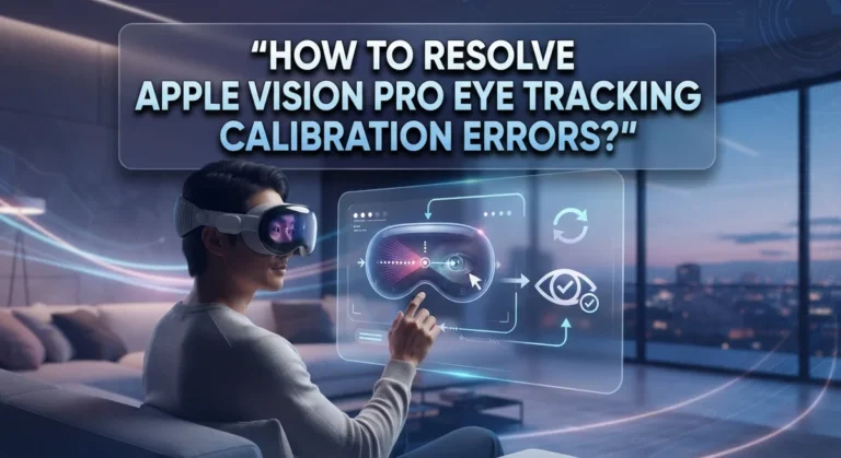How To Resolve Apple Vision Pro Eye Tracking Calibration Errors?