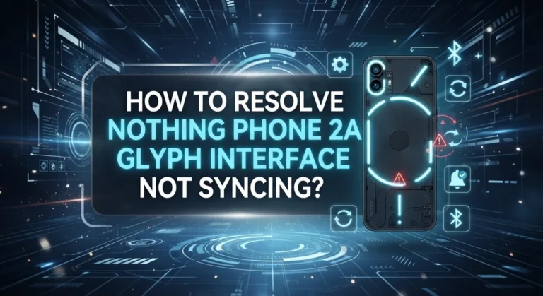 How To Resolve Nothing Phone 2a Glyph Interface Not Syncing?