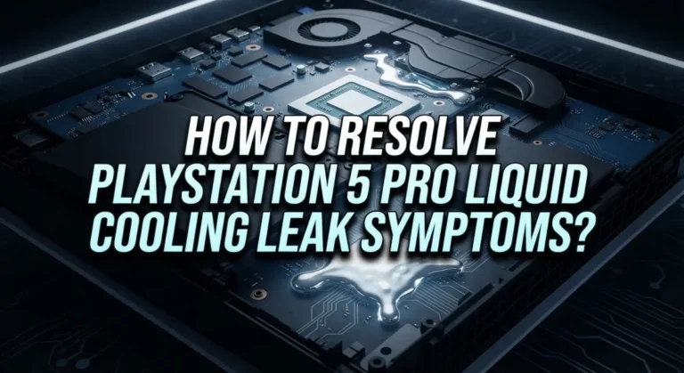 How To Resolve PS5 Pro Liquid Metal Cooling Leak Symptoms?