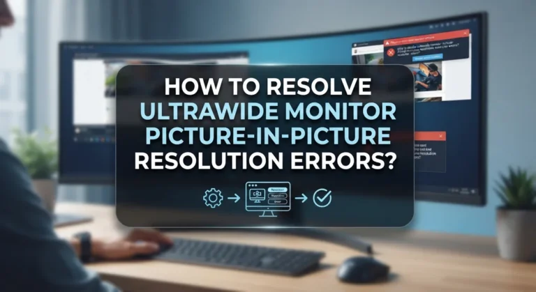 How To Resolve Ultrawide Monitor Picture-In-Picture Resolution Errors?