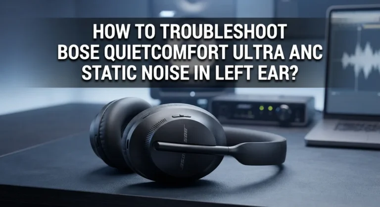 How To Troubleshoot Bose QuietComfort Ultra ANC Static Noise In Left Ear?