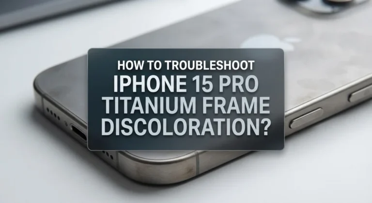 How To Troubleshoot iPhone 15 Pro Titanium Frame Discoloration?