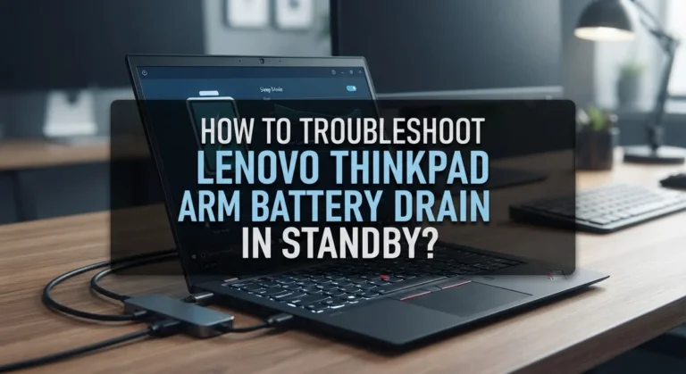 How To Troubleshoot Lenovo ThinkPad ARM Battery Drain In Standby?